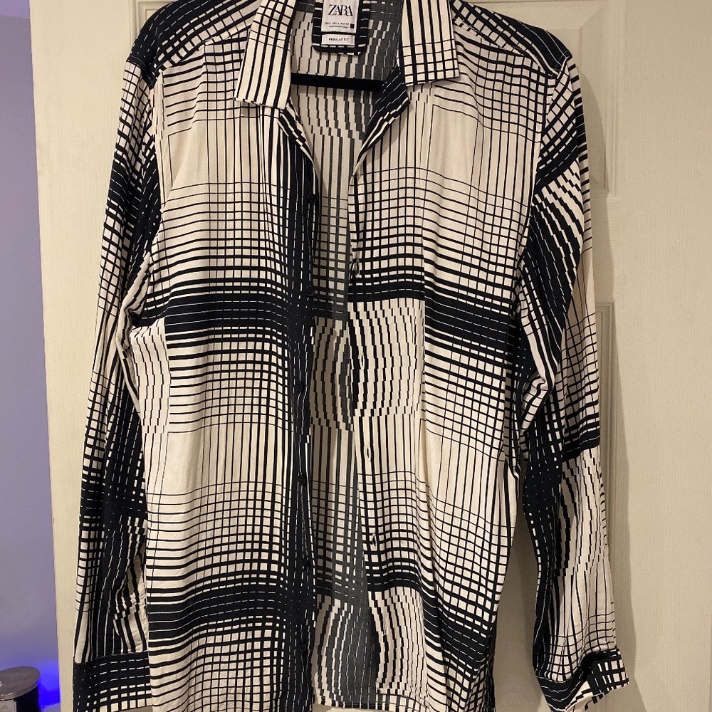 jagged design dress shirt